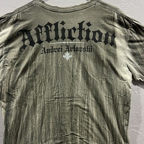 🔥🔥 Y2K AFFLICTION Andrei Arlovski Signature Series 2XL Tee - EXCELLENT Conditi - Picture 7 of 10
